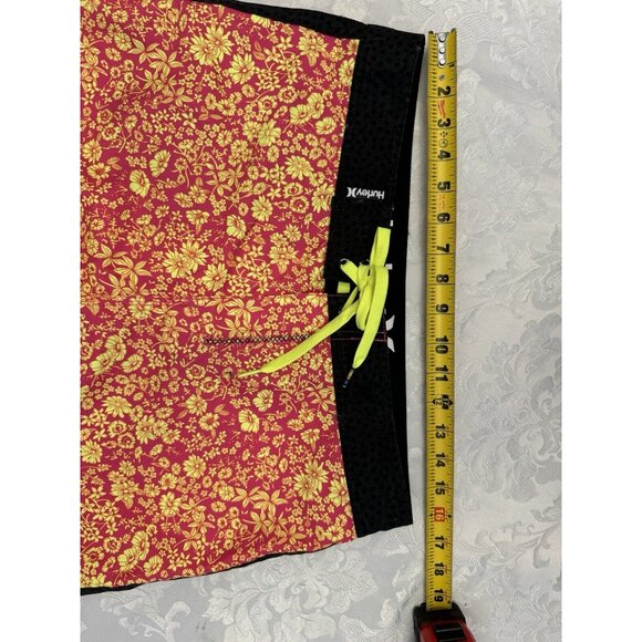 Hurley Bright Pink‎ Yellow Floral Board Shorts Swim Suit Surf Men’s Size 30 - Picture 4 of 7